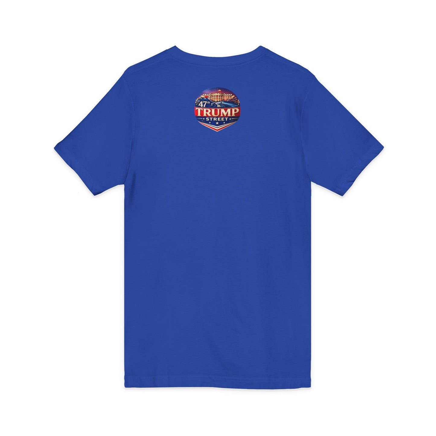 Patriotic White House V-Neck Tee - 47th Trump Street