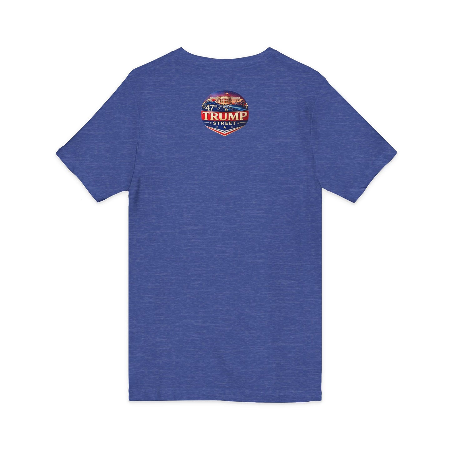 Patriotic White House V-Neck Tee - 47th Trump Street