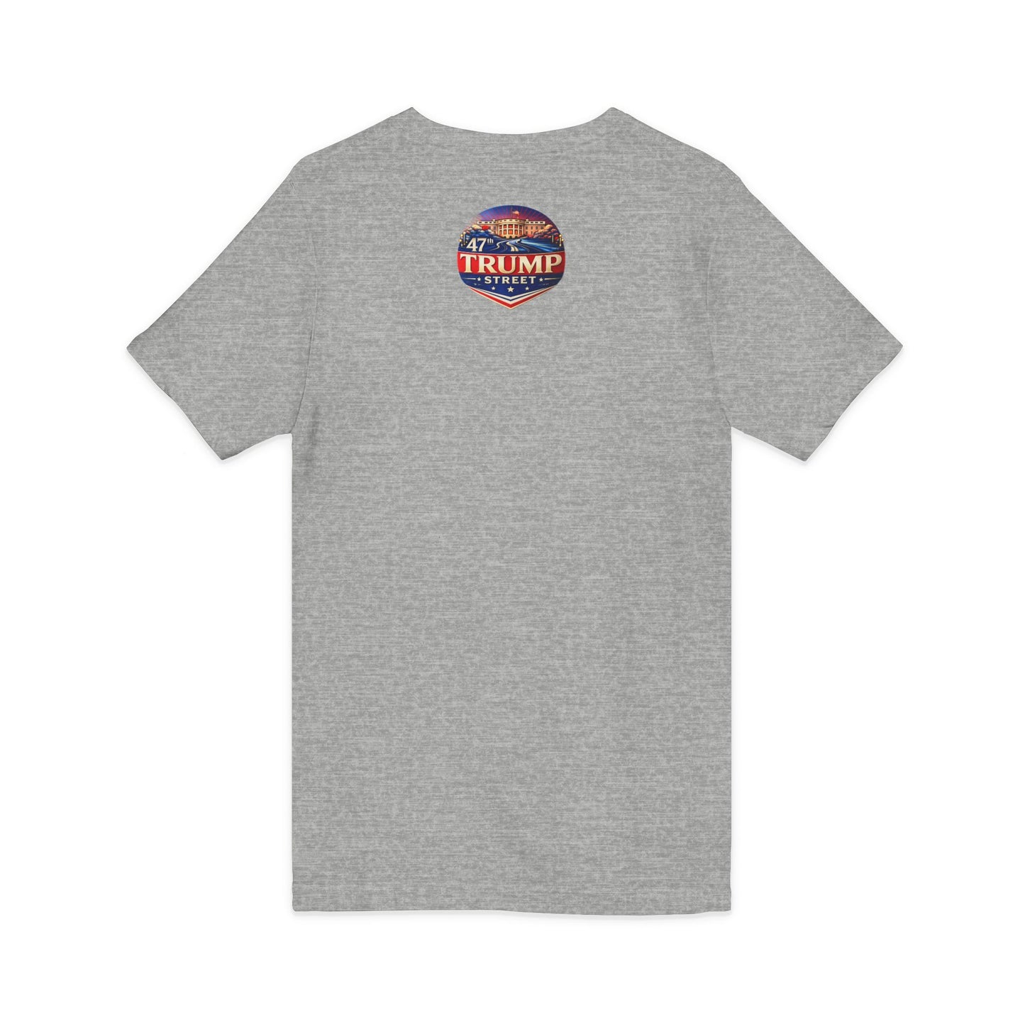 Patriotic White House V-Neck Tee - 47th Trump Street