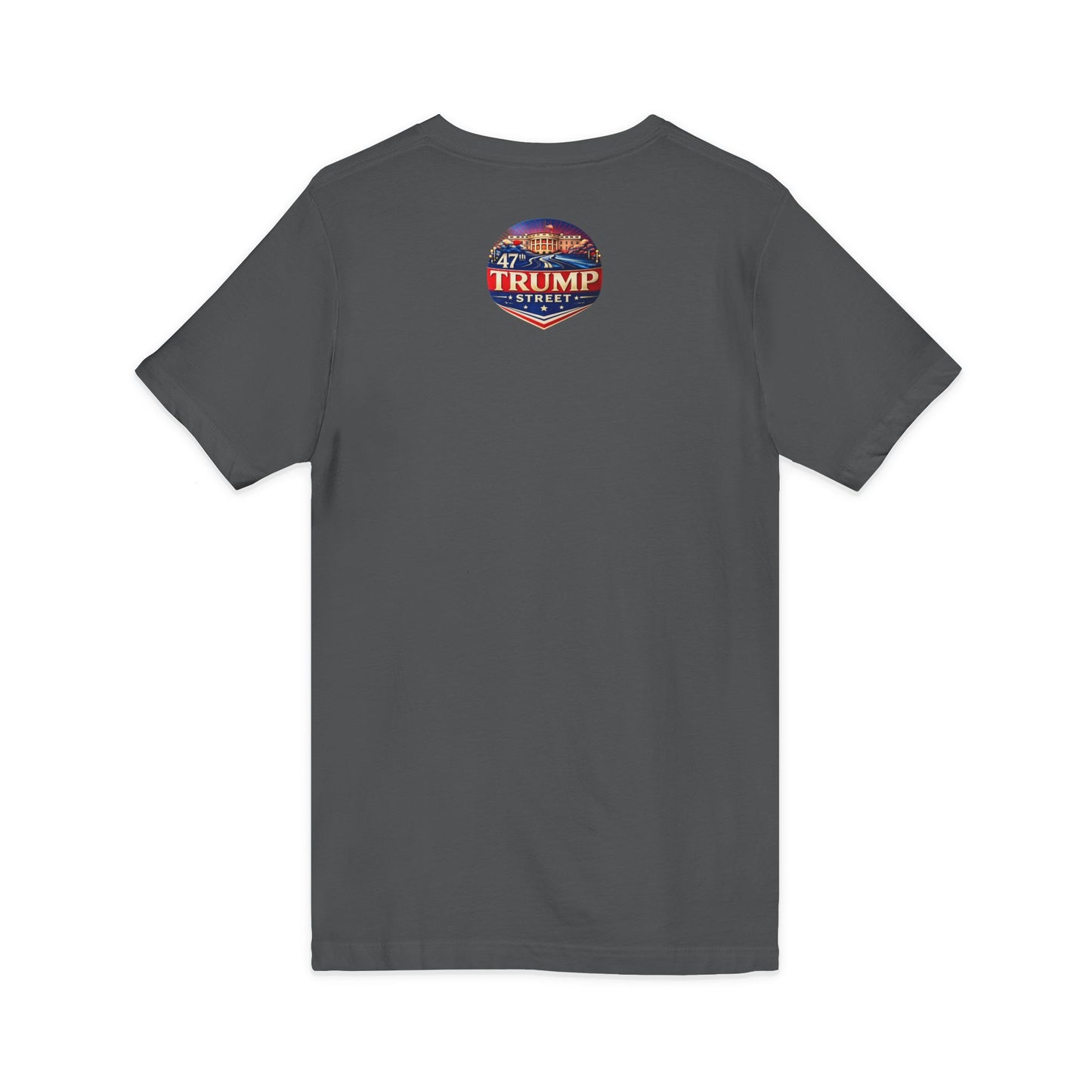 Patriotic White House V-Neck Tee - 47th Trump Street