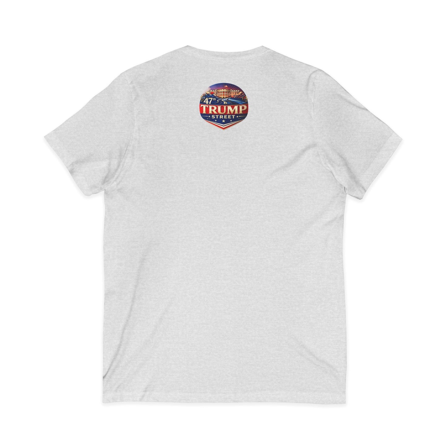 47th Trump Street Patriotic White House Logo on a White-shirt 
