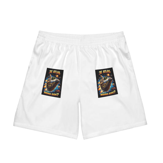 Beach Shorts — "3i/Atlas Wanna Ride?" Print Poster