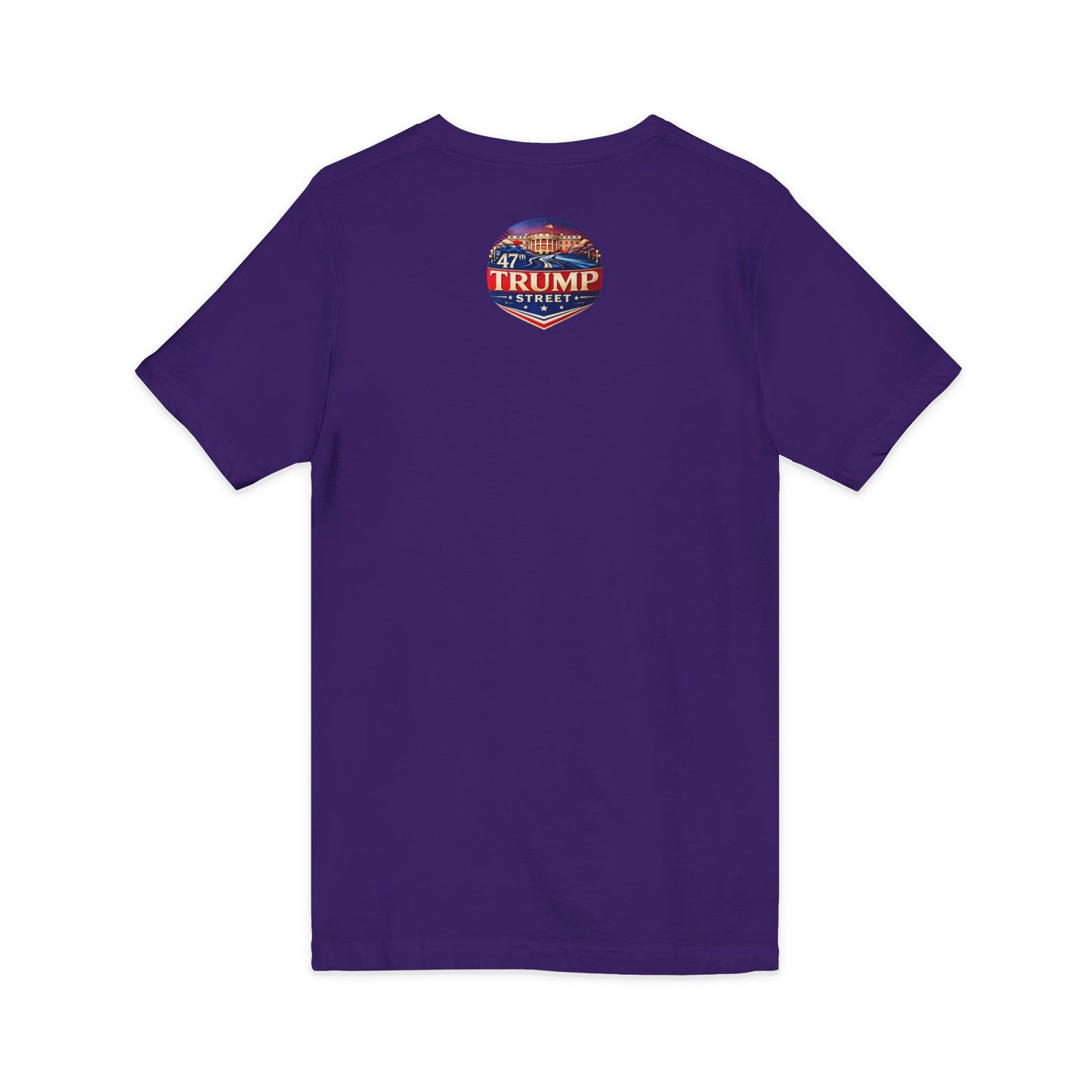 Patriotic White House V-Neck Tee - 47th Trump Street