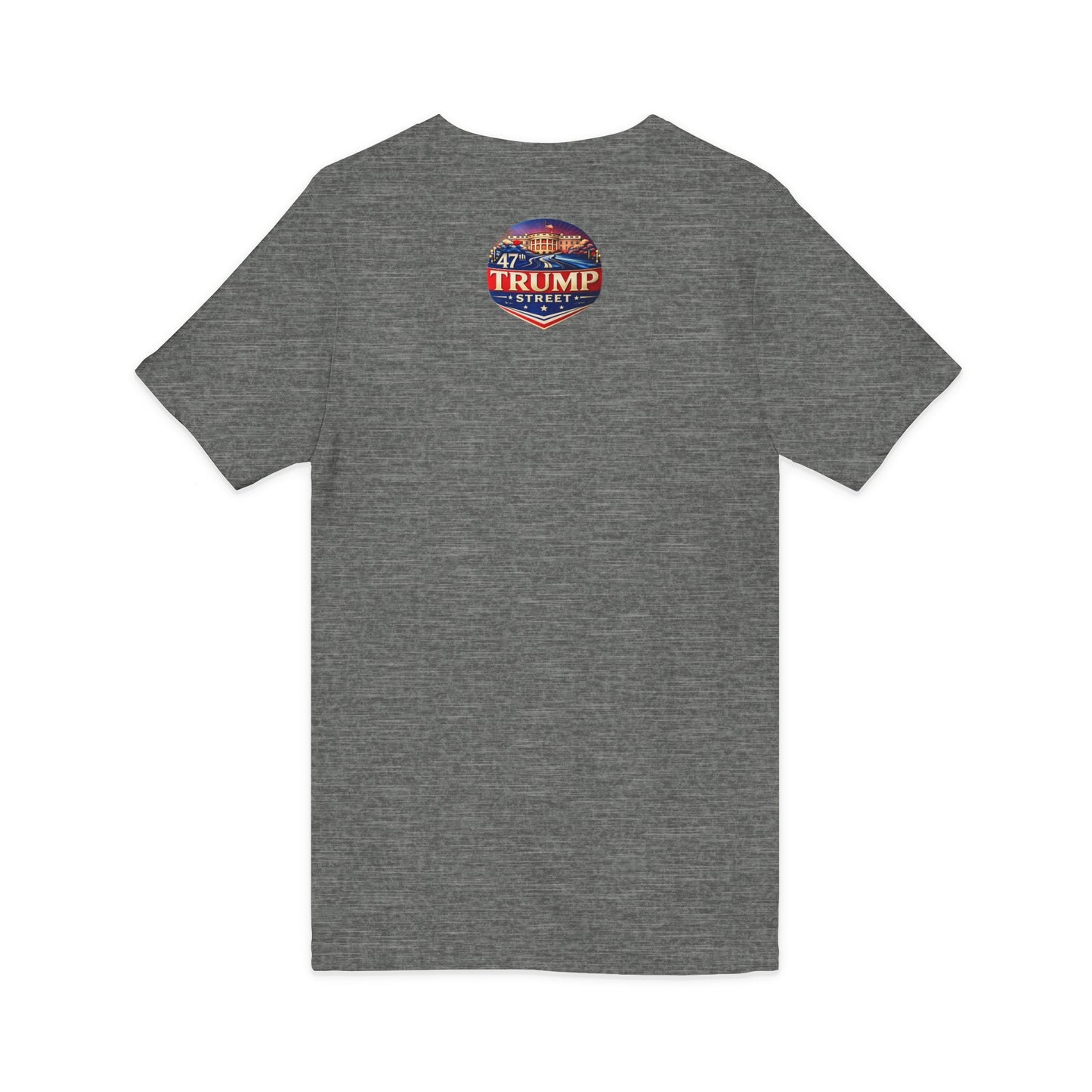 Patriotic White House V-Neck Tee - 47th Trump Street