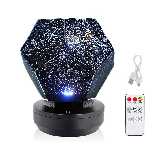 Rechargeable galaxy star night light projector lamp with remote control
