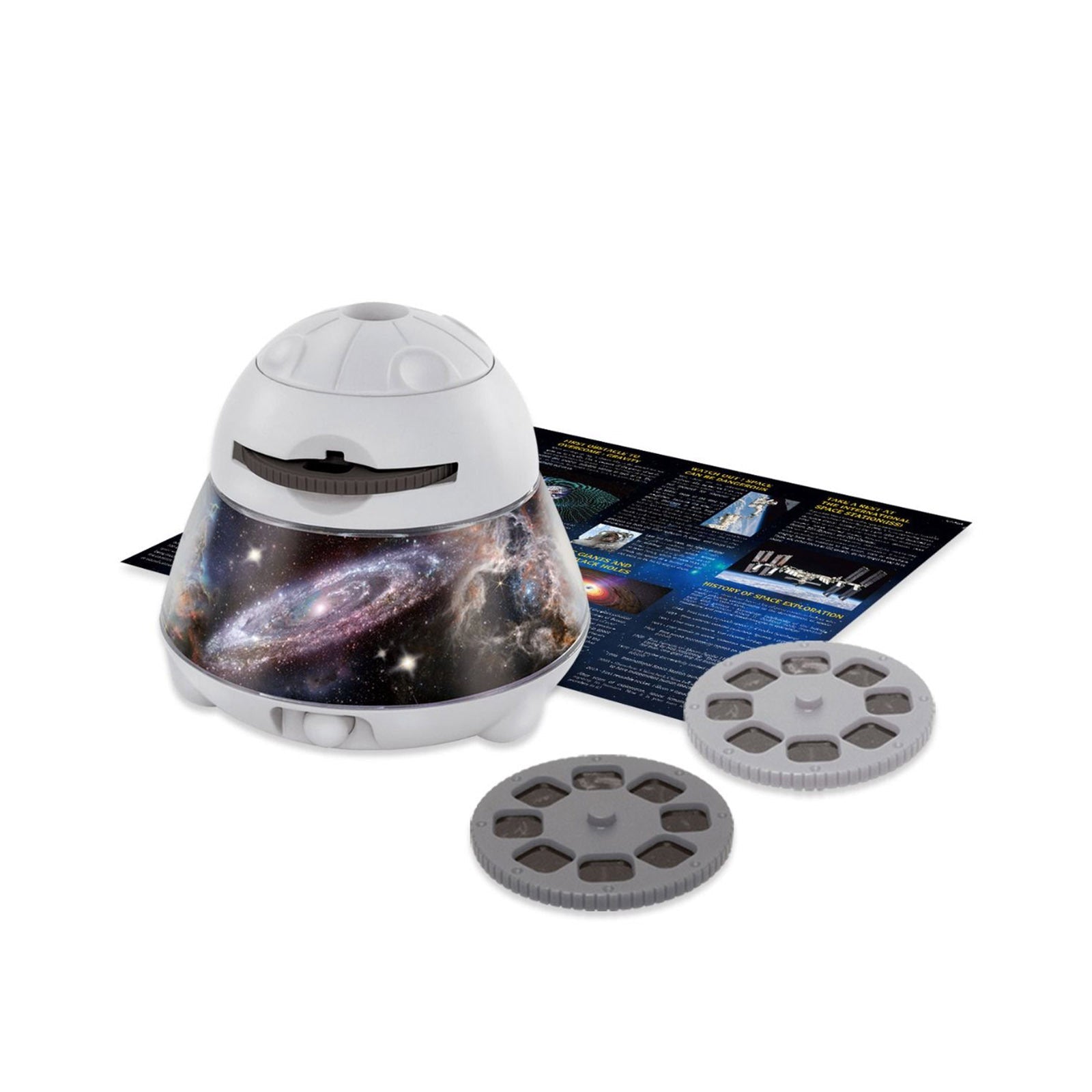 Mission Interstellar Dreamy Sky Night Light Projector with 3 space image discs and gift box for kids room celestial lighting
