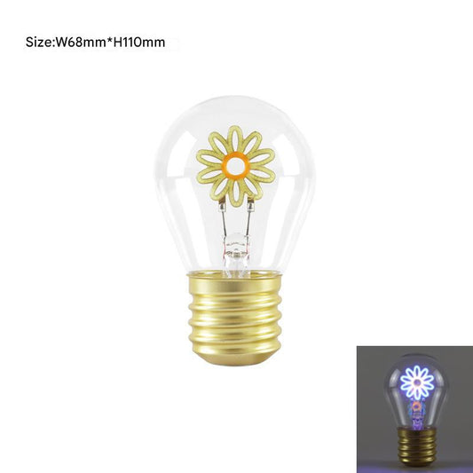 NNEDSZ Daisy Shape Portable USB Rechargeable LED Bulb - Night Light & Festive Decor
