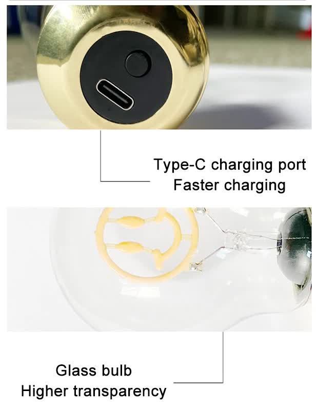 NNEDSZ Daisy Shape Portable USB Rechargeable LED Bulb - Night Light & Festive Decor