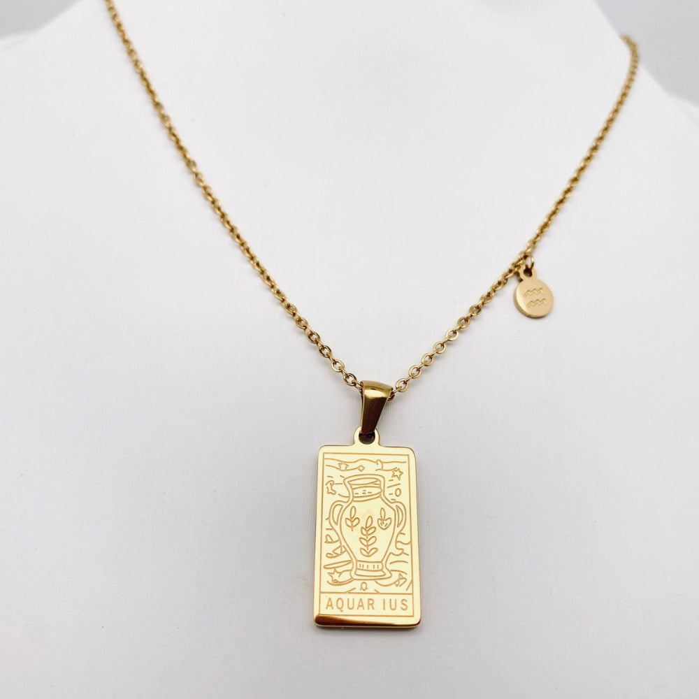 Zodiac Constellation Pendant Necklaces - Aquarius