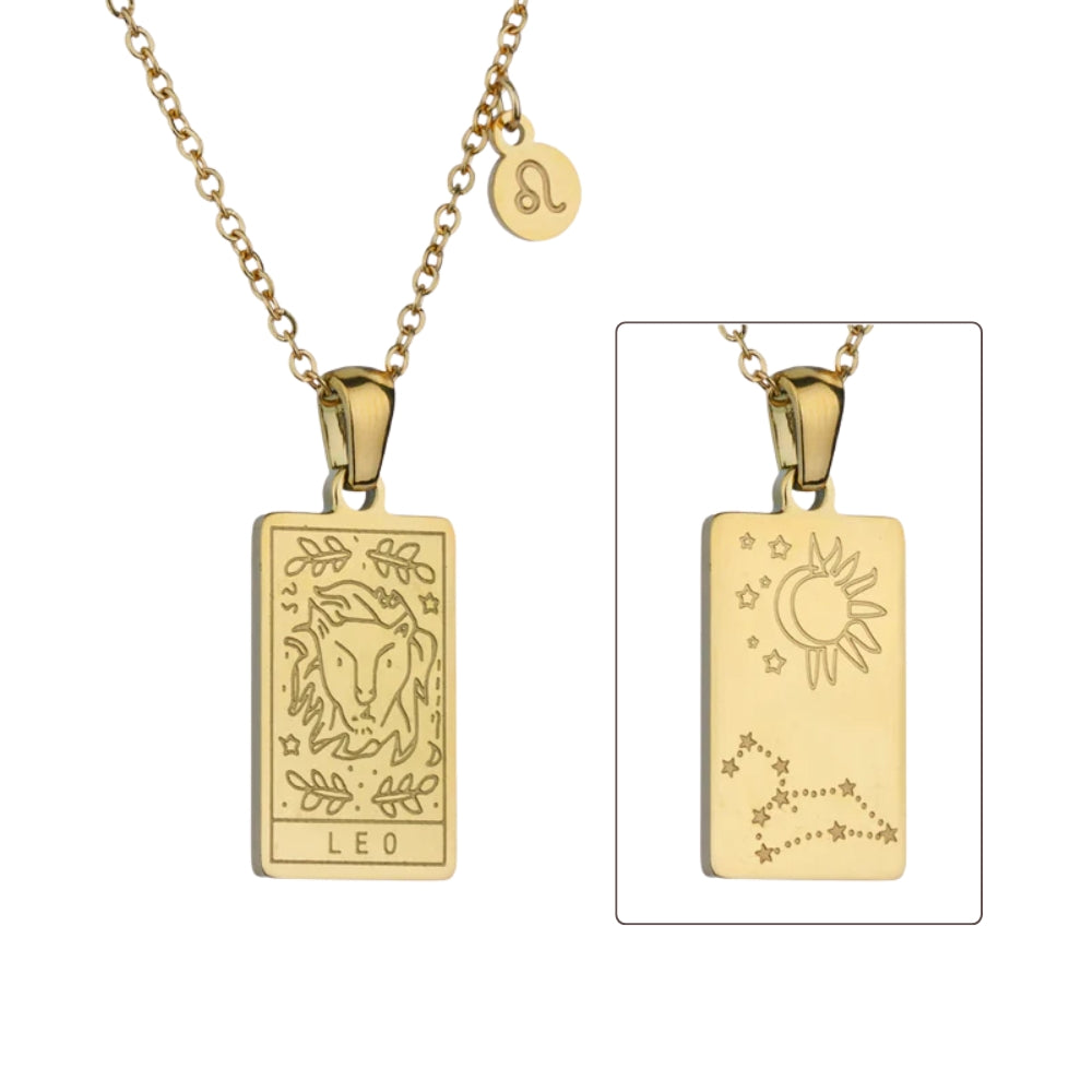 Zodiac Constellation Pendant Necklaces - Leo