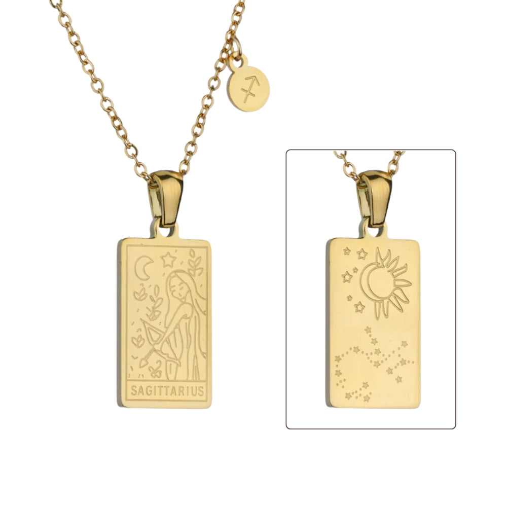Zodiac Constellation Pendant Necklaces - Sagittarius