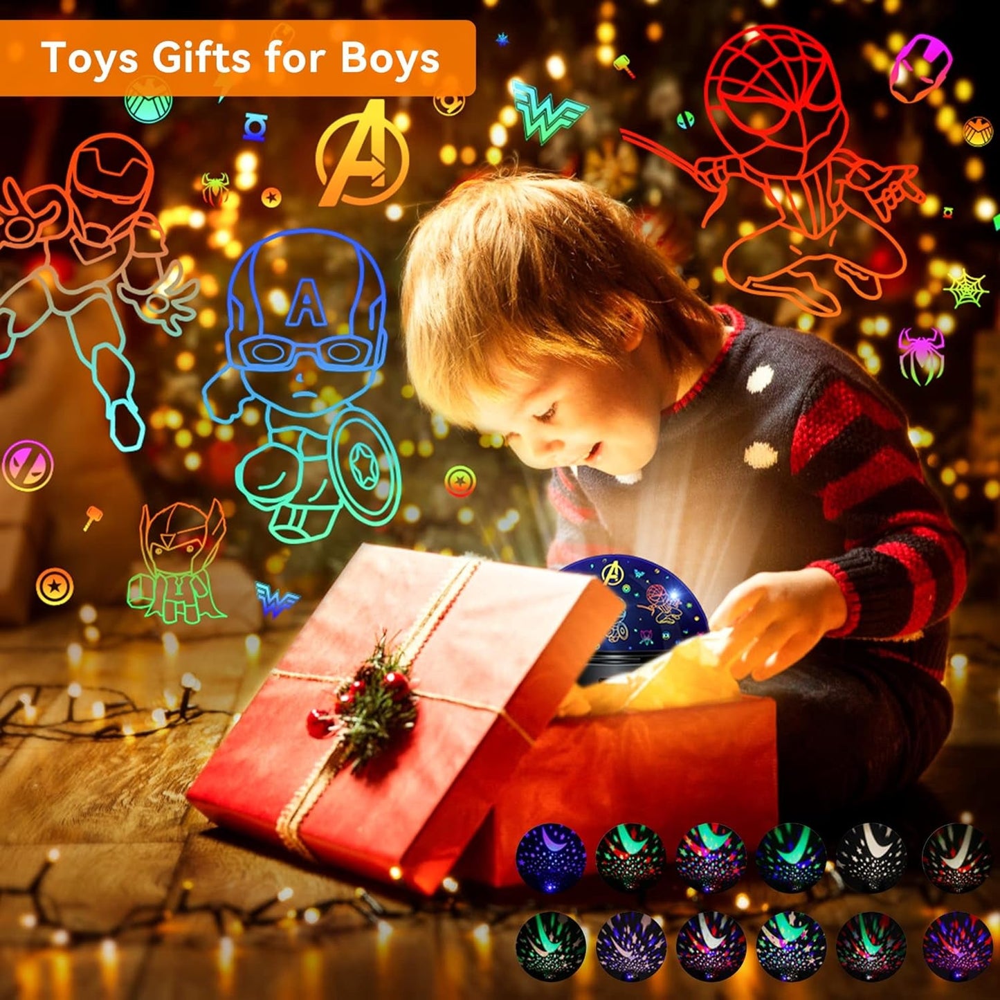 Spiderman Night Light Projector With Programmable Timer