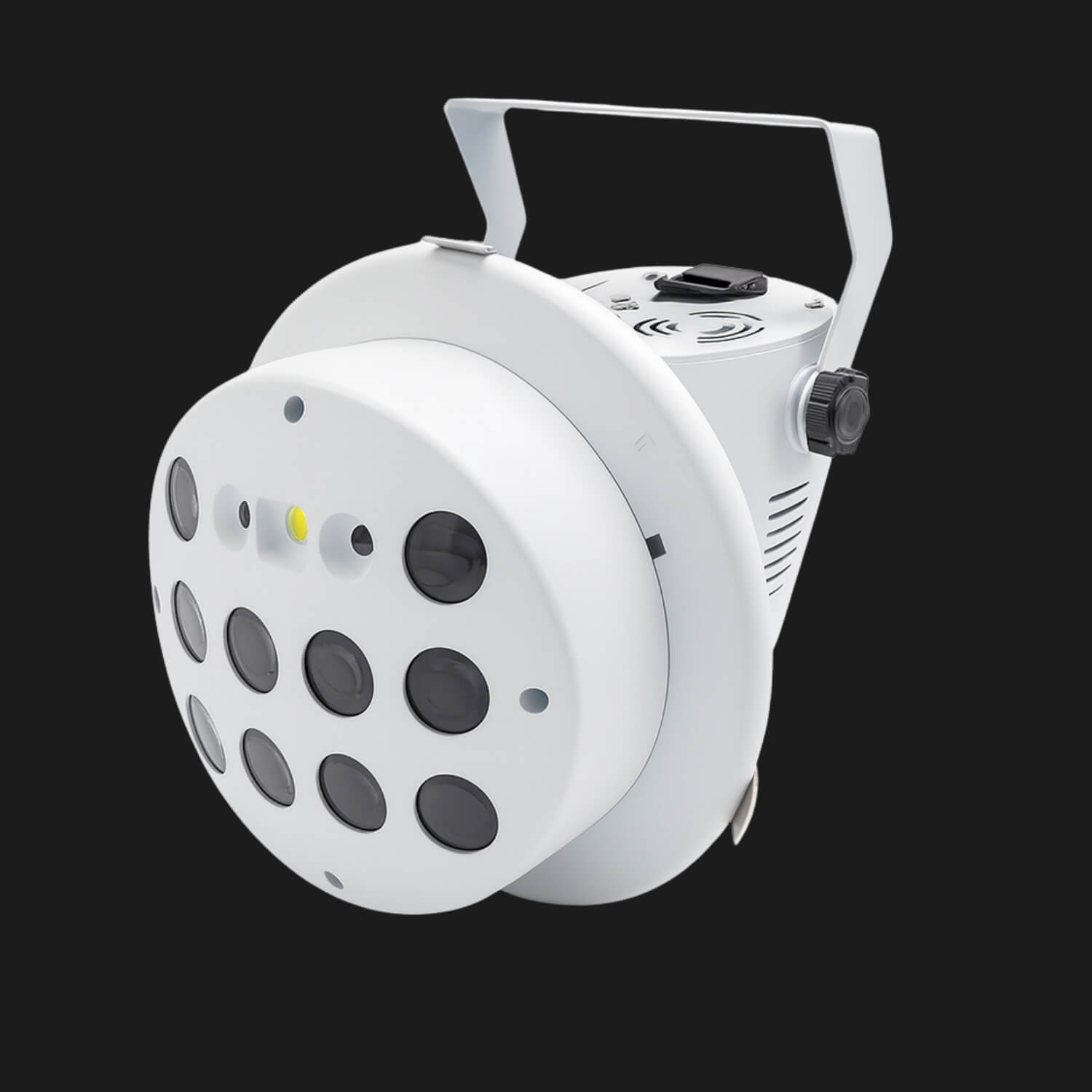 DJ laser light projector with red and green beams